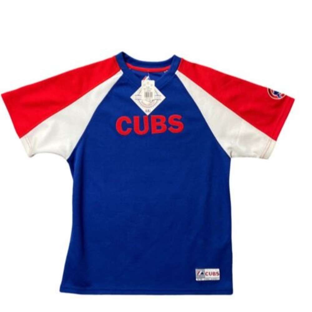 NWT Chicago Cubs MLB Majestic Blue Jersey Shirt Youth XL New With Tags